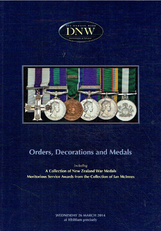 DNW March 2014 Orders, Decorations & Medals