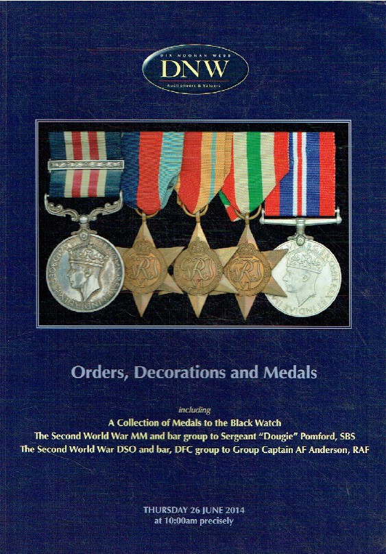 DNW June 2014 Orders, Decorations & Medals