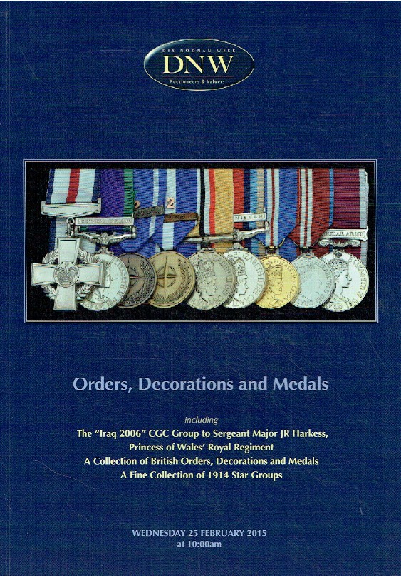 DNW February 2015 Orders, Decorations & Medals