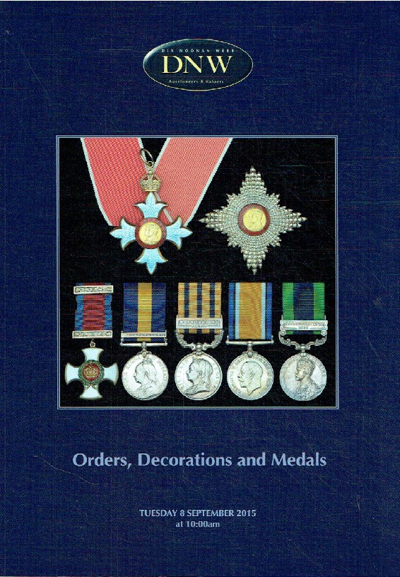 DNW September 2015 Orders, Decorations & Medals
