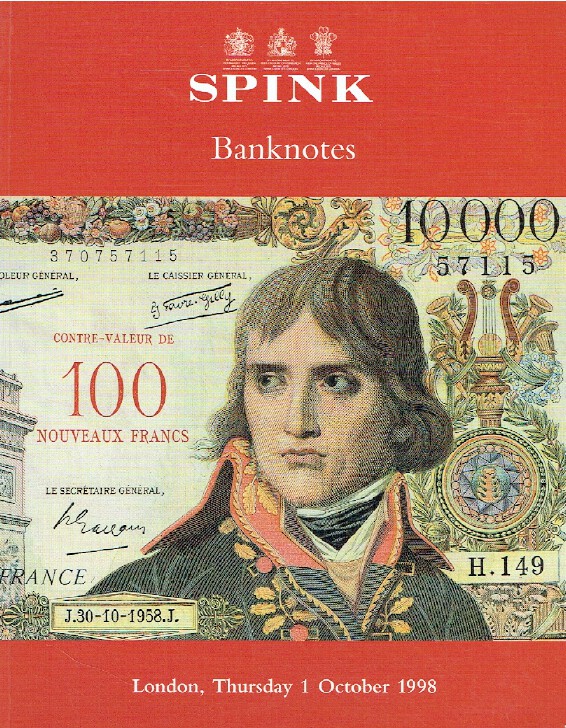 Spink October 1998 Banknotes