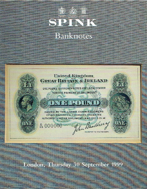 Spink September 1999 Banknotes