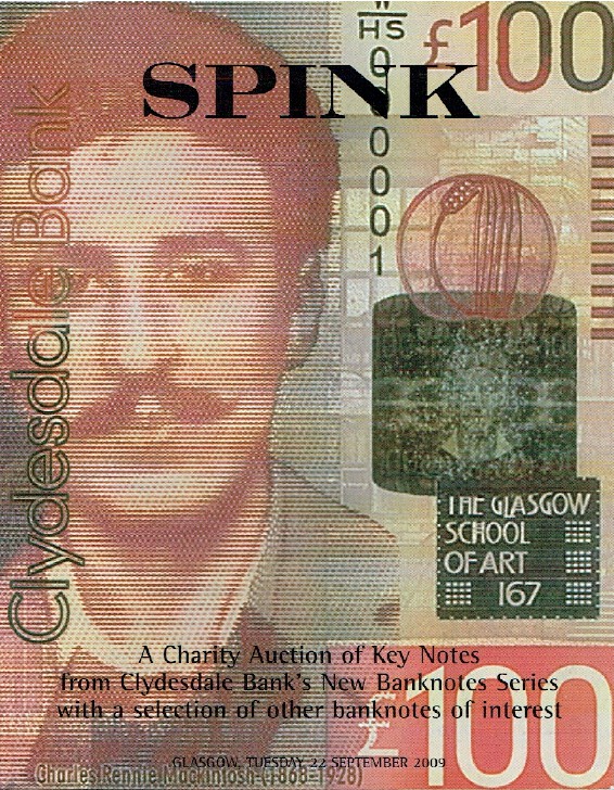 Spink September 2009 Banknotes - Charity Auction - Clydesdale Bank's