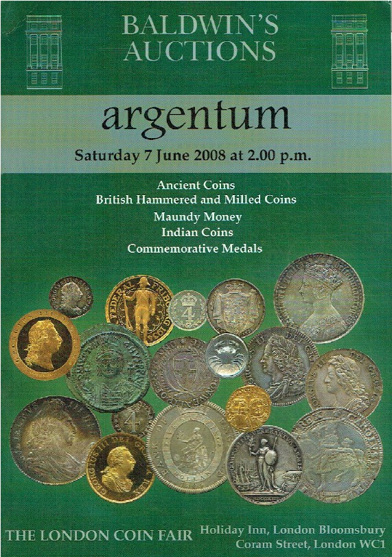 Baldwins June 2008 Ancient & British Hammered Coins & Commemorative Medals - Click Image to Close