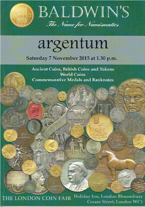 Baldwins November 2015 Ancient, British Coins & Tokens & Commemorative Medals - Click Image to Close