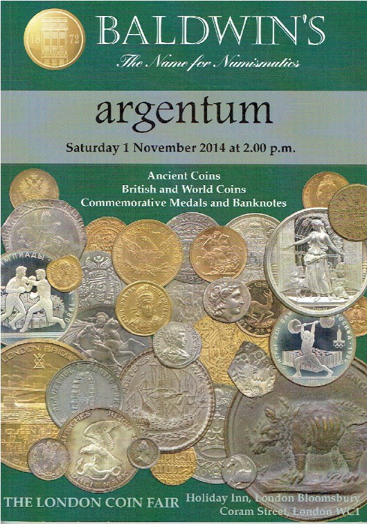 Baldwins November 2014 Ancient, British & World Coins & Commemorative Medals - Click Image to Close