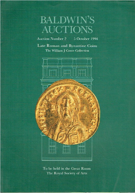 Baldwins October 1994 Late Roman & Byzantine Coins - William J Conte Collection