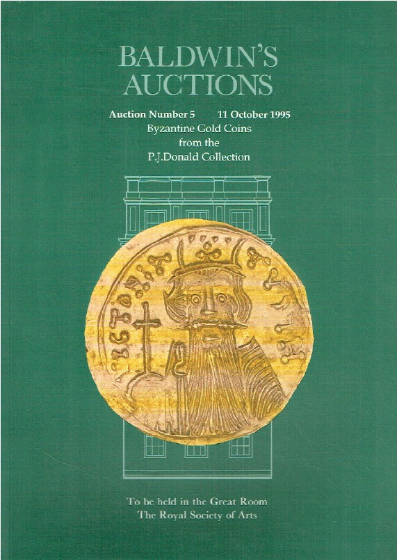 Baldwins October 1995 Byzantine Gold Coins from P.J. Donald Collection