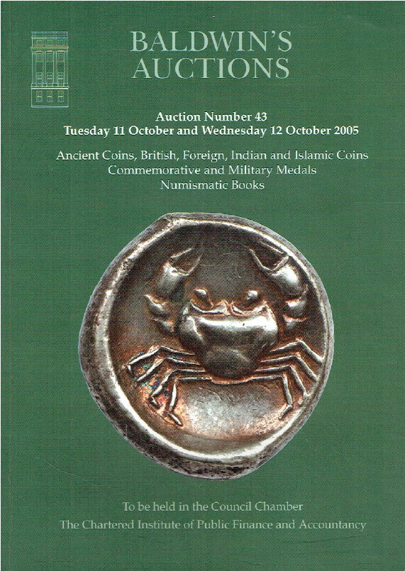 Baldwins October 2005 Ancient, Foreign & Indian Coins & Commemorative Medals - Click Image to Close