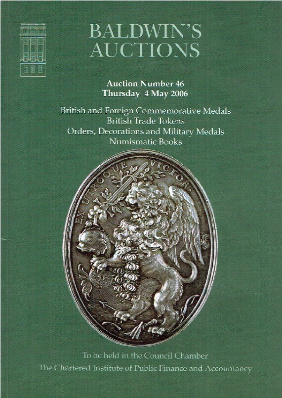 Baldwins May 2006 British & Foreign Commemorative Medals & British Trade Tokens