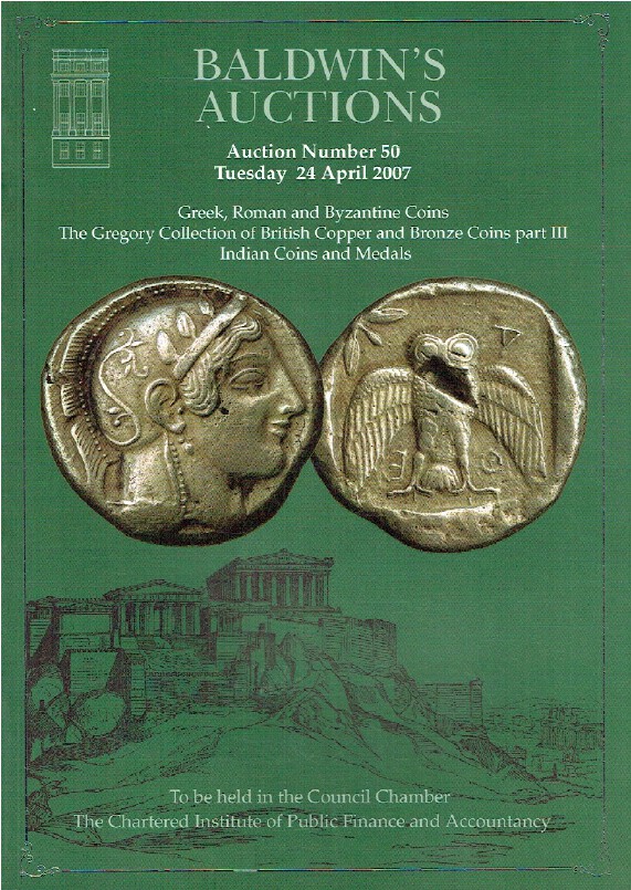 Baldwins April 2007 Greek, Byzantine & Indian Coins & Medals -Gregory Collection - Click Image to Close