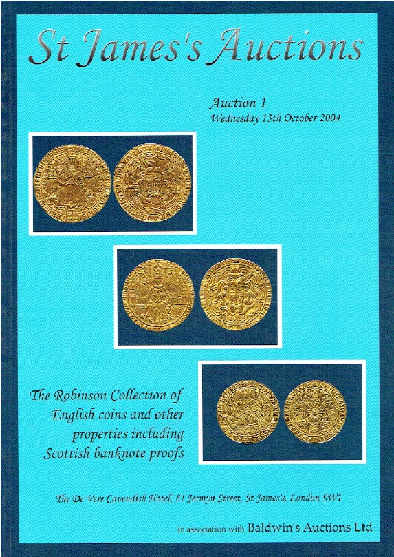 St James Oct 2004 Robinson Collection of English Coins inc. Scottish Banknotes