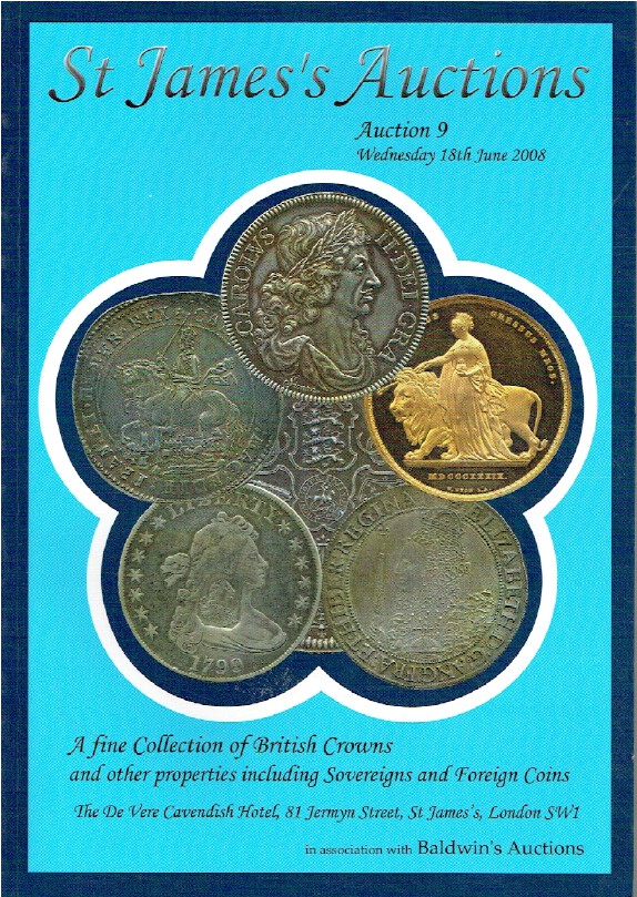 St James June 2008 Collection of British Crowns inc. Sovereigns & Foreign Coins
