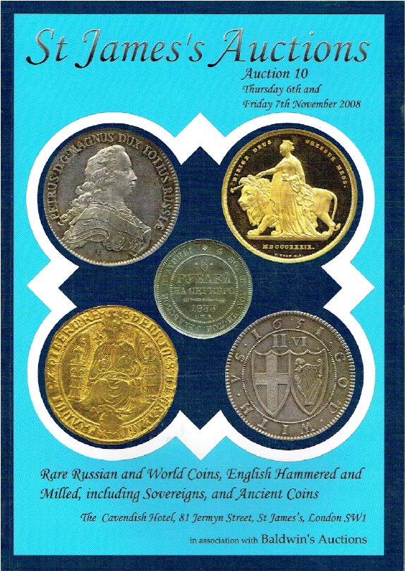 St James November 2008 Russian & World Coins inc. Sovereigns & Ancient Coins