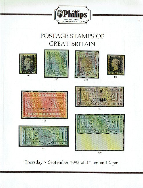 Phillips September 1995 Postage Stamps of Great Britain