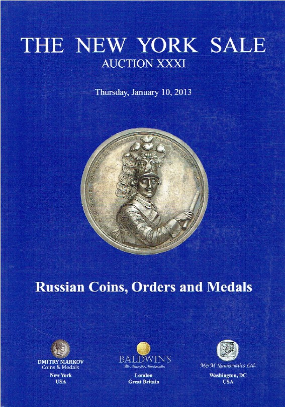 Baldwins January 2013 The New York Sale - Russian Coins, Orders & Medals