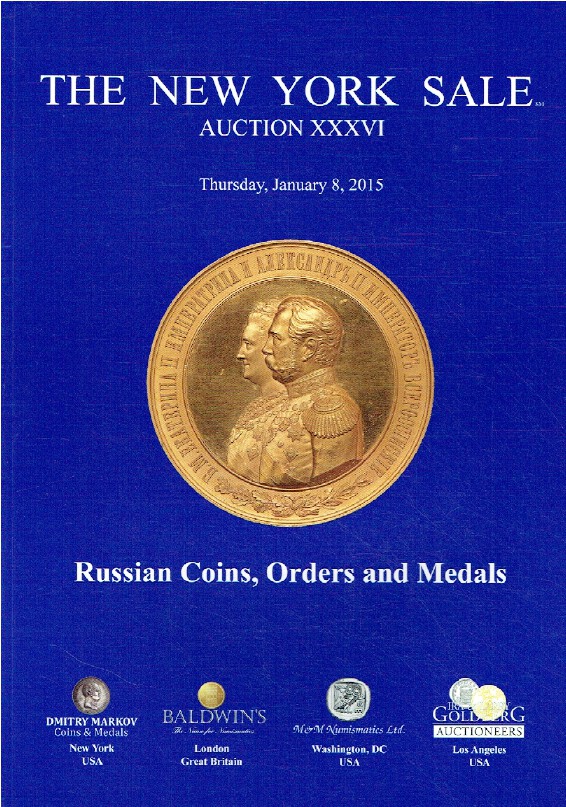 Baldwins January 2015 The New York Sale - Russian Coins, Orders & Medals