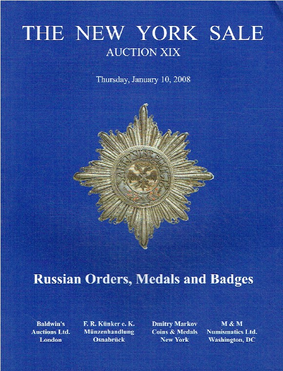 Baldwins January 2008 The New York Sale - Russian Orders, Medals & Badges