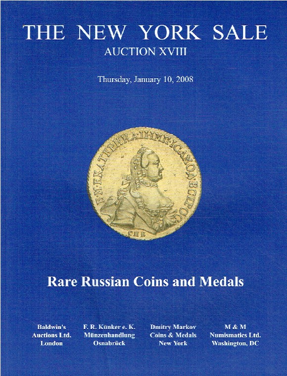 Baldwins January 2008 The New York Sale - Rare Russian Coins & Medals - Click Image to Close