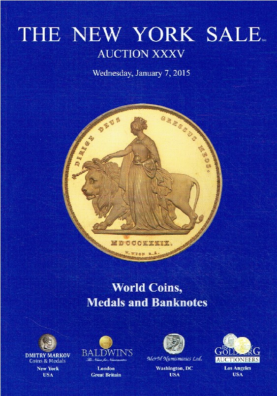 Baldwins January 2015 The New York Sale - World Coins, Medals & Banknotes