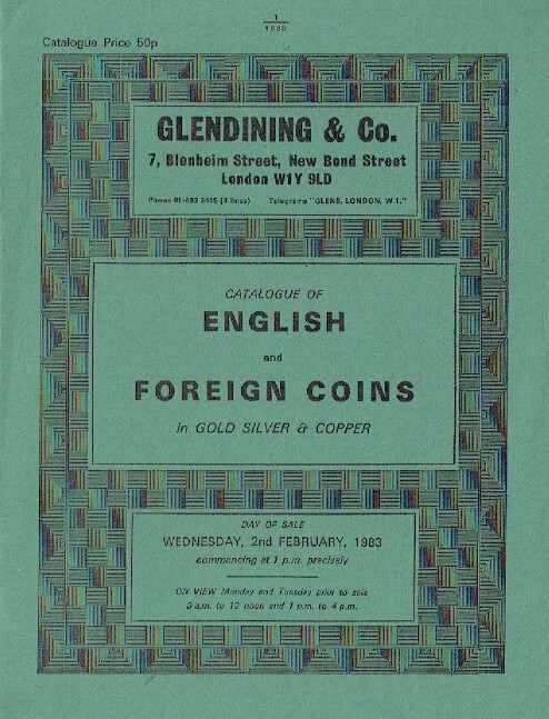 Glendinings February 1983 English & Foreign Coins