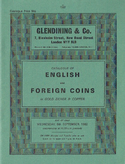 Glendinings September 1982 English & Foreign Coins