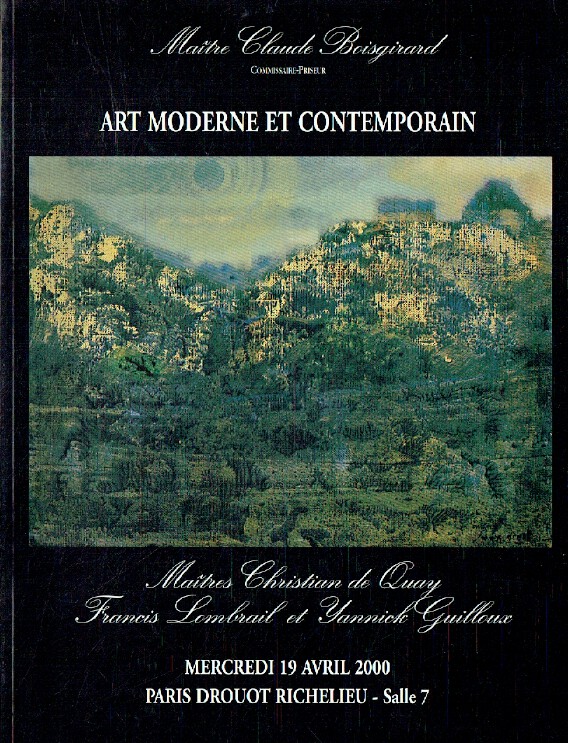 Boisgirard April 2000 Modern & Contemporary Art