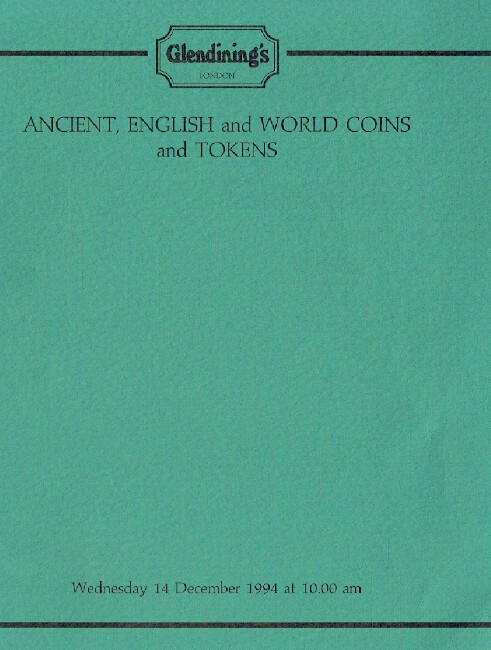 Glendinings December 1994 Ancient, English & World Coins & Tokens