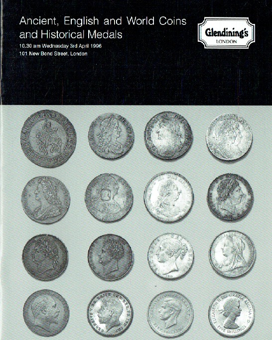 Glendinings April 1996 Ancient, English & World Coins and Historical Medals