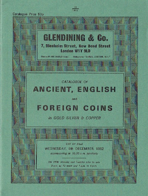 Glendinings December 1982 Ancient English & Foreign Coins