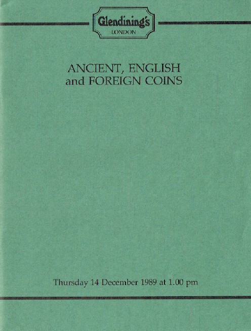 Glendinings December 1989 Ancient English & Foreign Coins