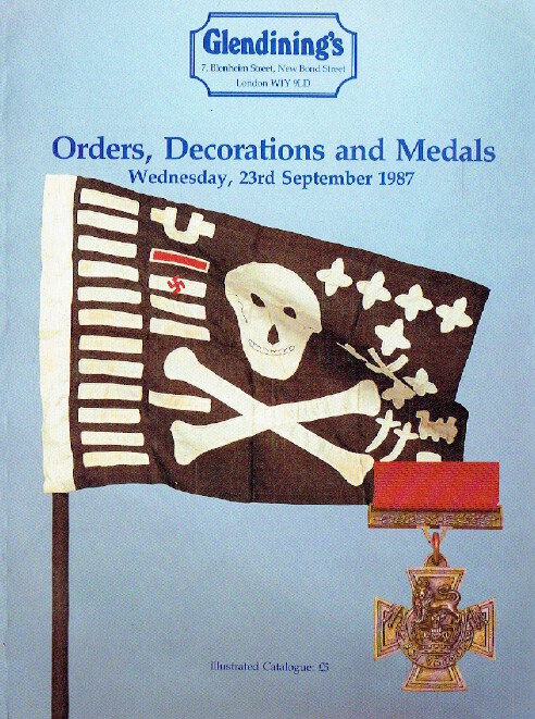 Glendinings September 1987 Orders, Decorations & Medals - Click Image to Close