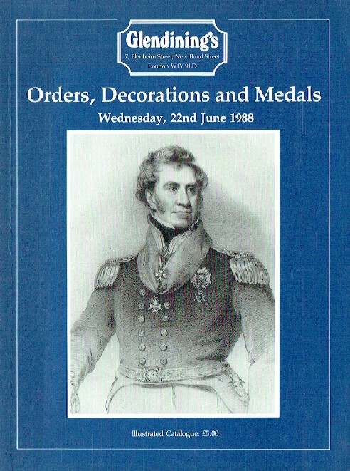 Glendinings June 1988 Orders, Decorations & Medals
