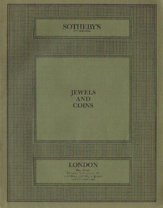 Sothebys February 1985 Jewels & Coins