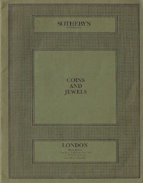 Sothebys November 1984 Coins & Jewels
