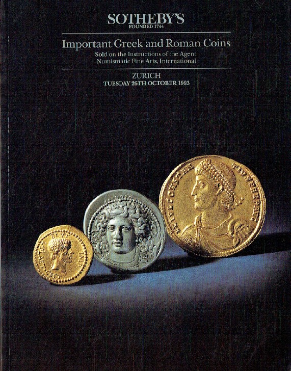 Sothebys October 1993 Important Greek & Roman Coins ( Digital Only )