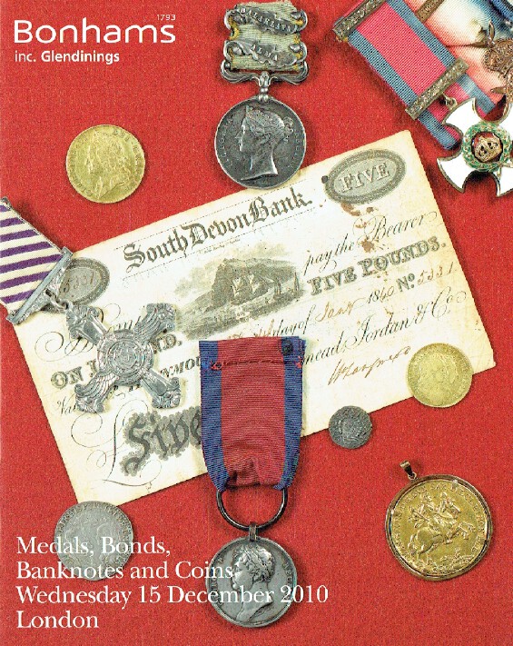 Bonhams December 2010 Medals, Bonds, Banknotes & Coins