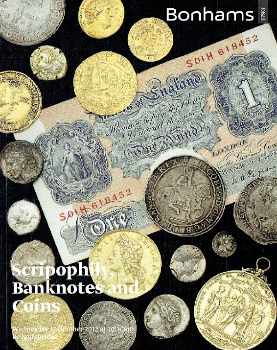 Bonhams October 2012 Scripophily, Banknotes & Coins