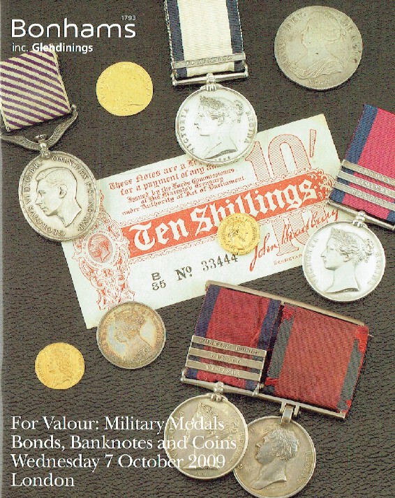 Bonhams October 2009 For Valour : Military Medals, Bonds, Banknotes & Coins