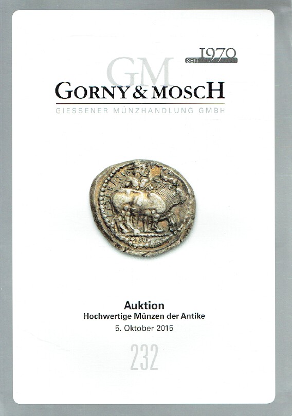 Gorny & Mosch October 2015 Fine Ancient Coins (Digital only)