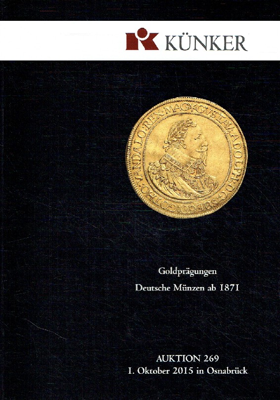 Kunker October 2015 German Gold Coins from 1871