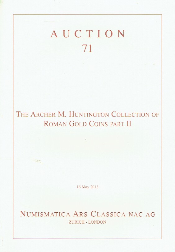 Numismatica May 2013 Roman Gold Coins - Archer Huntington Collection - Part II