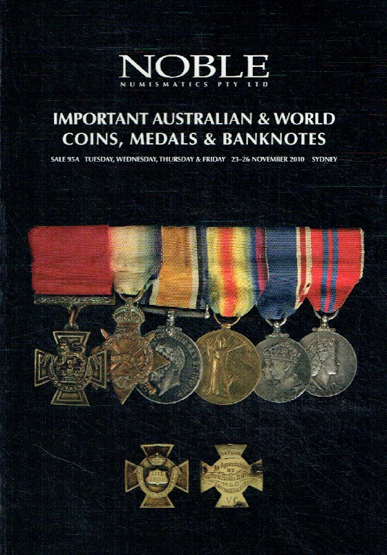 Noble November 2010 Important Australian & World Coins, Medals & Banknotes