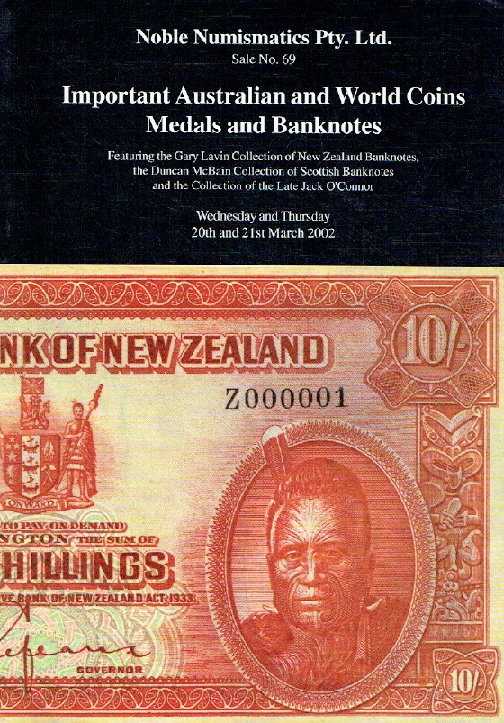 Noble March 2002 Important Australian & World Coins, Medals & Banknotes
