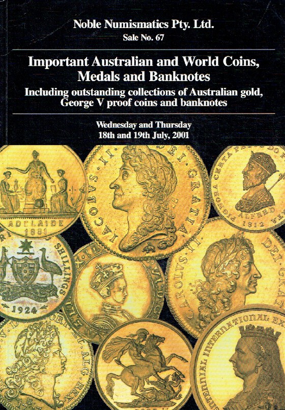 Noble July 2001 Important Australian & World Coins, Medals & Banknotes