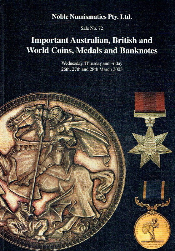 Noble March 2003 Australian, British & World Coins, Medals & Banknotes