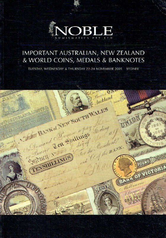 Noble November 2005 Australian, New Zealand & World Coins, Medals & Banknotes