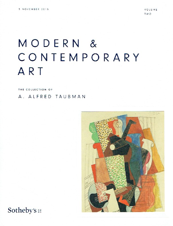 Sothebys Nov 2015 Modern & Contemporary Art - Alfred Taubman Collection - Vol. 2