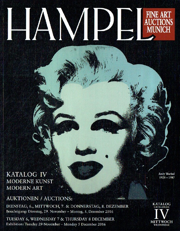 Hampel December 2016 Modern Art - Catalogue IV