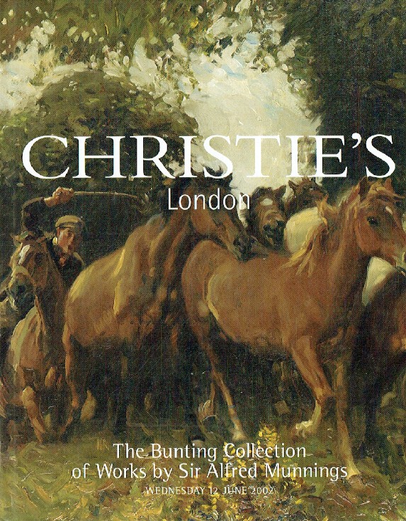 Christies June 2002 The Bunting Collection of Works by Sir Alfred Munnings